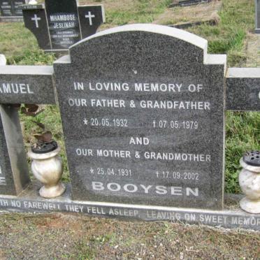 BOOYSEN Samuel 1932-1979 &amp; Olga Antionette 1931-2002