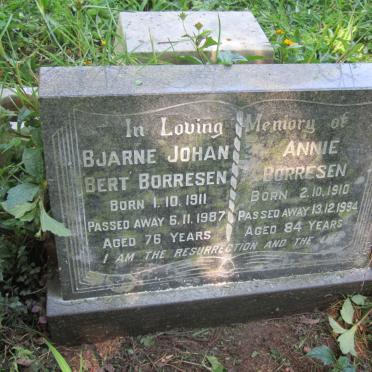 BORRESEN Bjarne Johan Bert 1911-1987 &amp; Annie 1910-1994