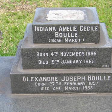 BOULLE Alexandre Joseph 1897-1963 &amp; Indiana Amelie Cecile MAROT 1899-1982