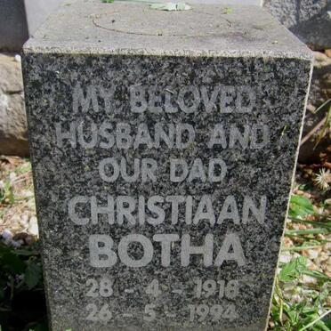 BOTHA Christiaan 1918-1994 :: BOTHA Jonathan 1973-1993
