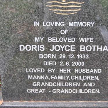BOTHA Doris Joyce 1933-2000