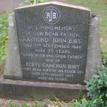 BIRT Raymond John -1940 :: BIRT Beryl Cameron -1963