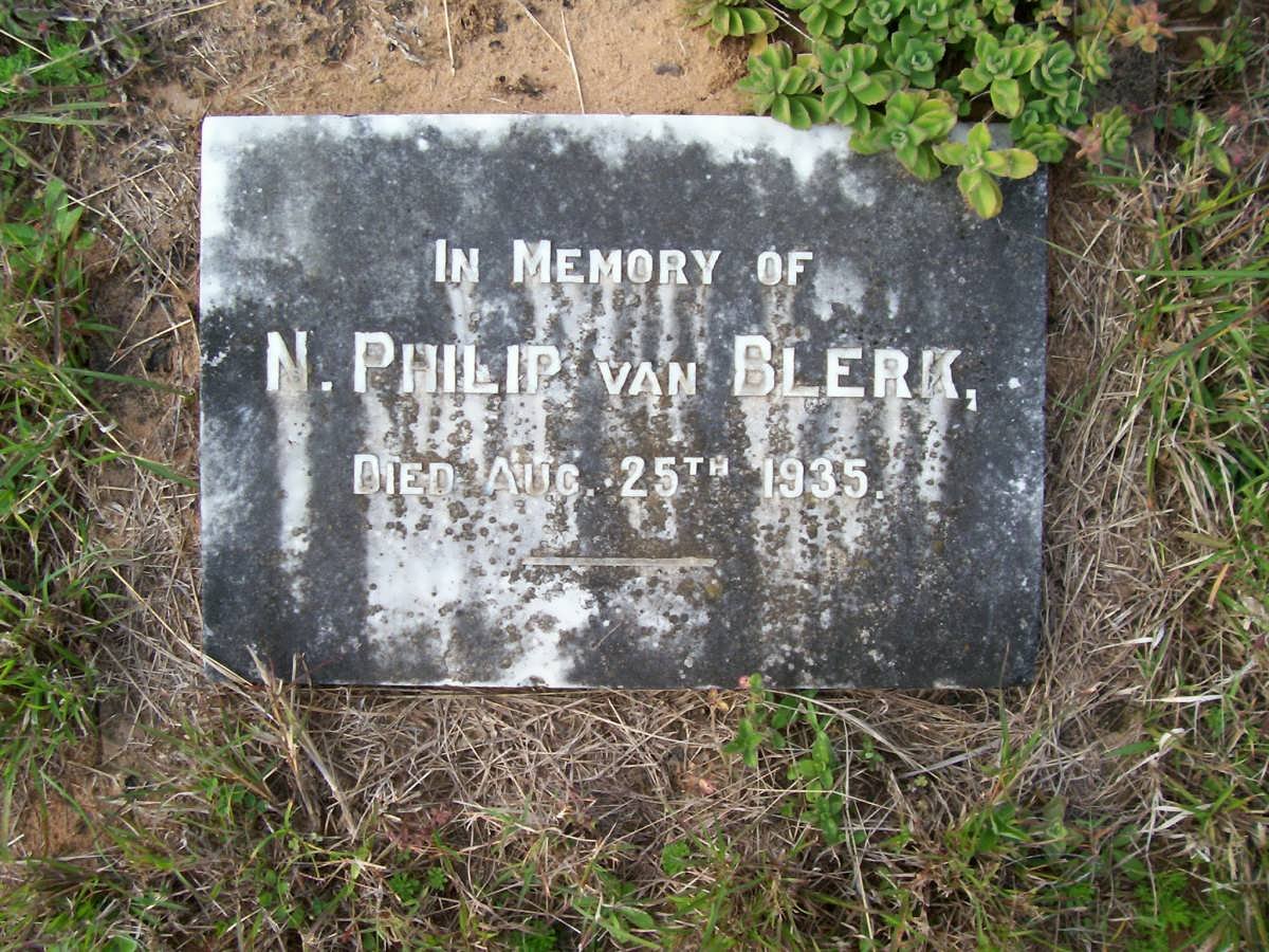 BLERK N. Philip, van -1935