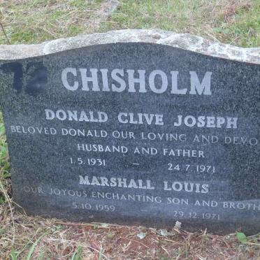CHISHOLM Donald Clive Joseph 1931-1971 :: CHISHOLM Marshall Louis 1959-1971