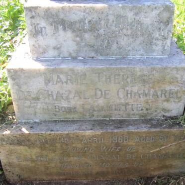 CHAMAREL Marie Therese de Chazal, de nee LALOUETTE -1968
