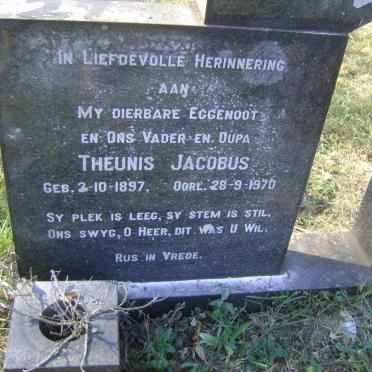CHAMBERLAIN Theunis Jacobus 1897-1970