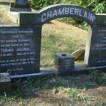 CHAMBERLAIN Theunis Jacobus 1897-1970 &amp; Emerentia Cornelia 1908-1988