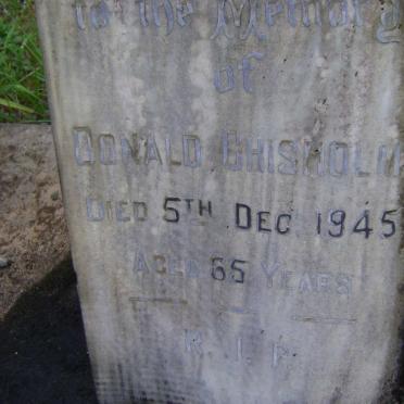 CHISHOLM Donald -1945