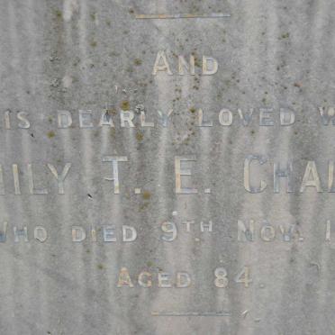 CHALSTY John Owen -1948 &amp; Emily T.E. -1957