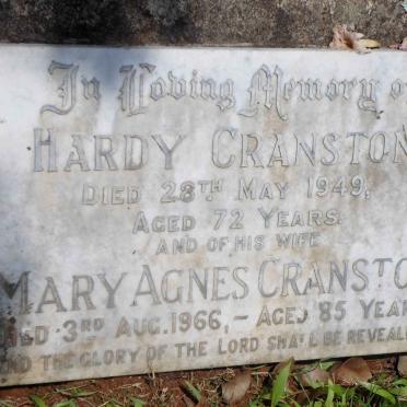 CRANSTON Hardy -1949 &amp; Mary Agnes -1966
