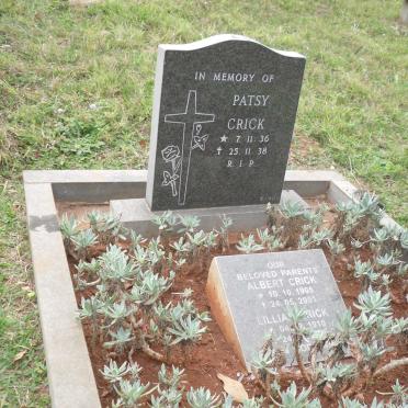 CRICK Albert 1905-2001 &amp; Lillian 1910-2001 :: CRICK Patsy 1936-1938