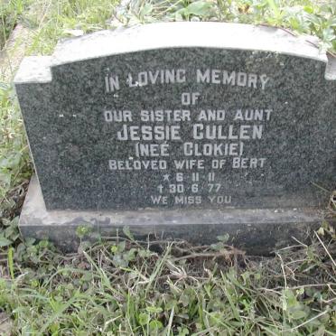 CULLEN Jessie nee CLOKIE 1911-1977