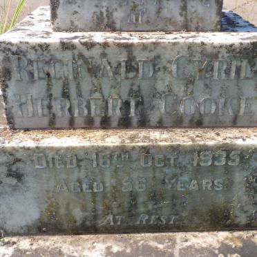 COOKE Reginald Cyril Herbert -1935 &amp; May Mackinlay -1960