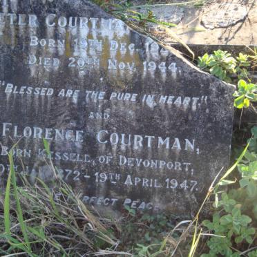 COURTMAN Robert 1868-1929 &amp; Florence 1872-1947 :: ADAMSON Peter Courtman 1929-1944