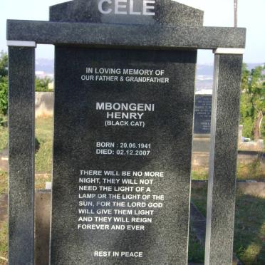 CELE Mbongeni Henry 1941-2007