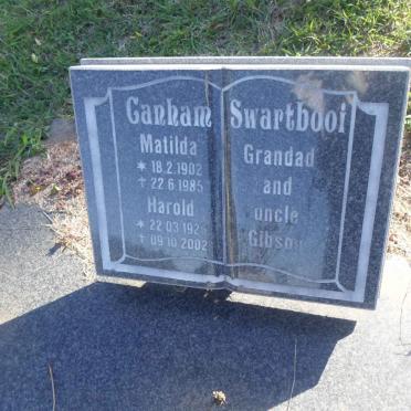 CANHAM Matilda 1902-1985 :: CANHAM Harold 1925-2002 :: SWARTBOOI Gibson :: SWARTBOOI Granddad