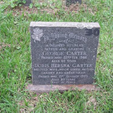 CARTER George -1966 &amp; Doris Hersha -1985