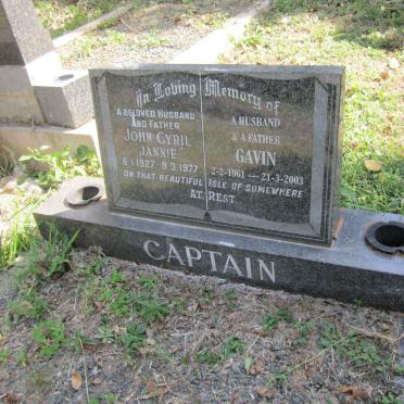 CAPTAIN John Cyril 1927-1977 :: CAPTAIN Gavin 1961-2003