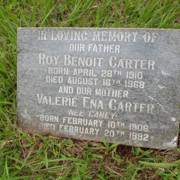 CARTER Roy Benoit 1910-1968 &amp; Valerie Ena CANEY 1906-1992 :: CARTER Judith Rosemary N. -1943