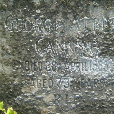 CANNING George Albert -1985 :: CANNING Edith Margaret -1935 