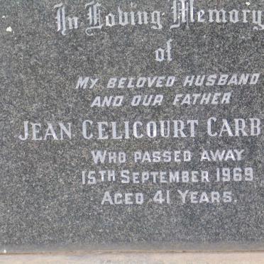 CARBONEL Jean Celicourt -1969