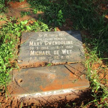CAREW Michael de Wet 1901-1976 &amp; Mary Gwendoline 1904-1962
