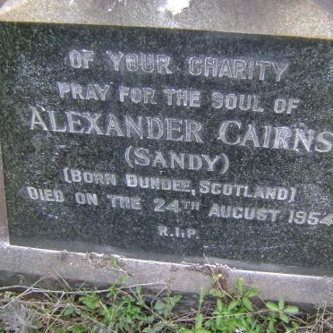 CAIRNS Alexander -1954