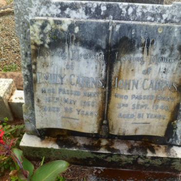 CAIRNS John -1940 &amp; Emily -1960 