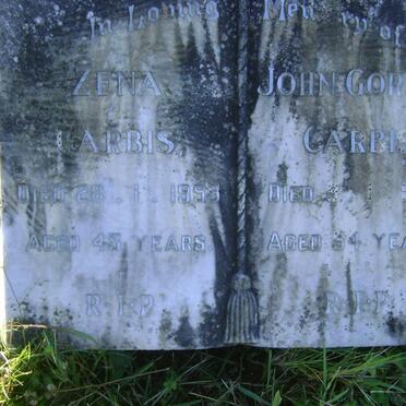 CARBIS John Gordon -1954 &amp; Zena -1953