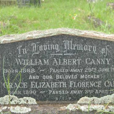 CANNY William Albert 1888-1959 &amp; Grace Elizabeth Florence 1890-1964