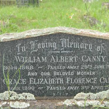 CANNY William Albert 1888-1959 &amp; Grace Elizabeth Florence 1890-1964