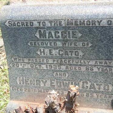 CATO Henry Edwin -1943 &amp; H.E. -1935