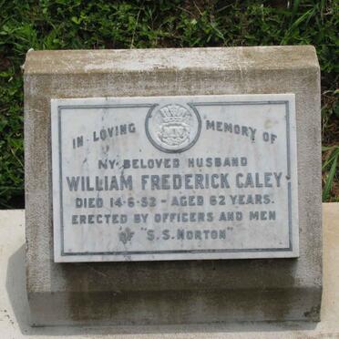 CALEY William Frederick -1952