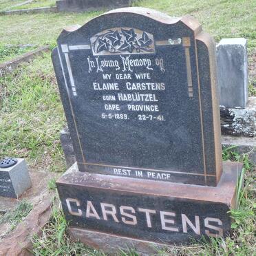 CARSTENS Elaine nee HABLÜTZEL 1889-1941