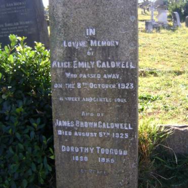 CALDWELL James Brown -1925 &amp; Alice Emily -1923 :: TOOGOOD Dorothy 1890-1955