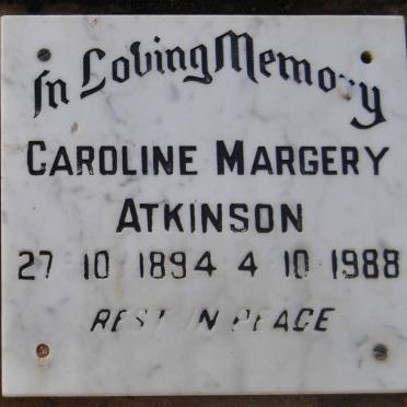 ATKINSON Caroline Margery 1894-1988