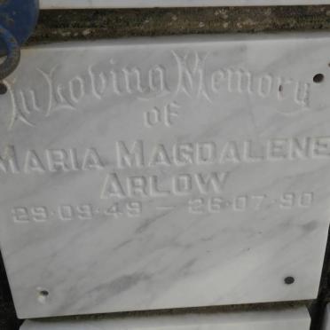 ARLOW Maria Magdalene 1949-1990