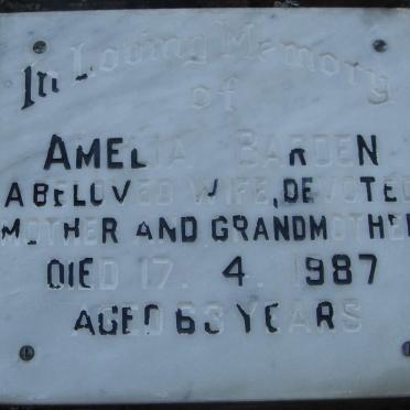 BARDEN Amelia -1987