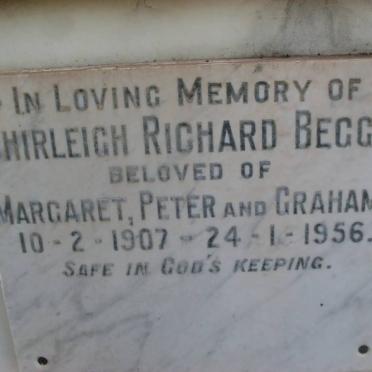 BEGGS Shirleigh Richard 1907-1956