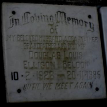 BELDON Douglas Louis Ellison 1928-1985