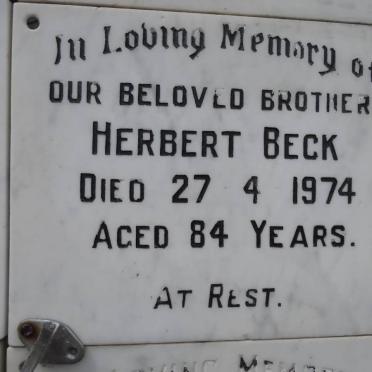 BECK Herbert -1974