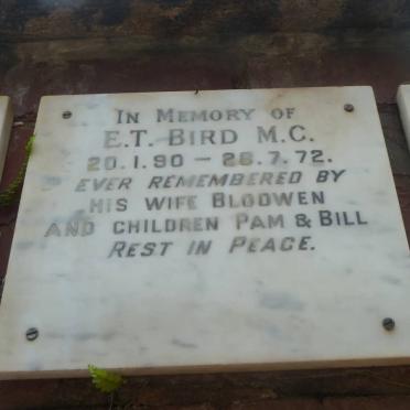 BIRD E.T. 1890-1972