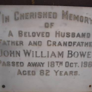 BOWER John William -1967