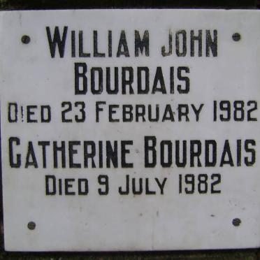 BOURDAIS William John -1982 &amp; Catherine -1982