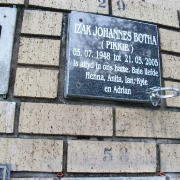 BOTHA Izak Johannes 1948-2005