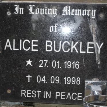 BUCKLEY Alice 1916-1998