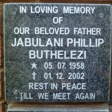 BUTHELEZI Jabulani Phillip 1958-2002