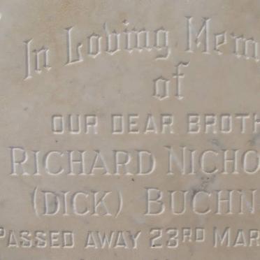 BUCHNER Richard Nicholas -1971