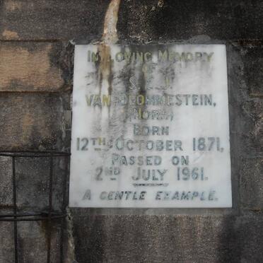 BLOMMESTEIN S.E.J., van 1871-1961