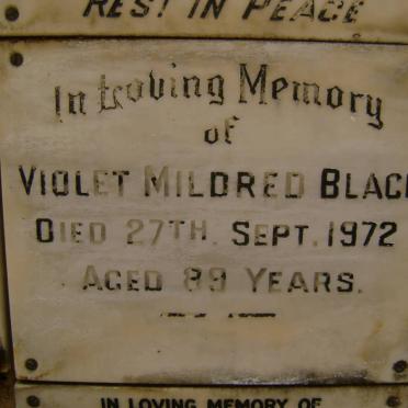 BLACK Violet Mildred -1972
